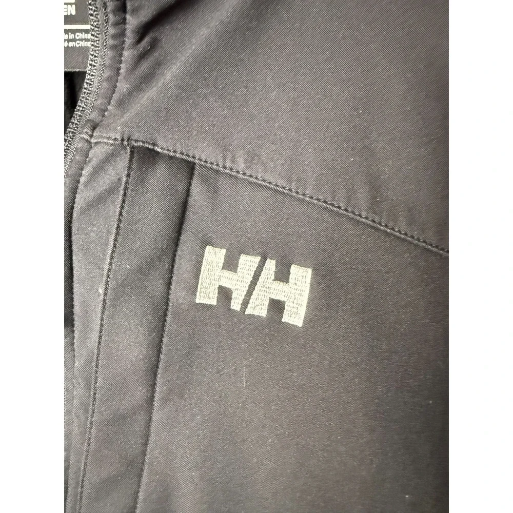 Helly Hansen Paramount Hooded Softshell Jacket Mens M Black Zip Pockets